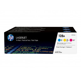 HP 128A - Paquete de 3 -...